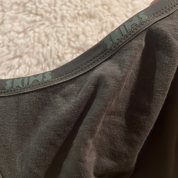 Skims cotton logo underwire Demi dark grey 40DD - Picture 3 of 5